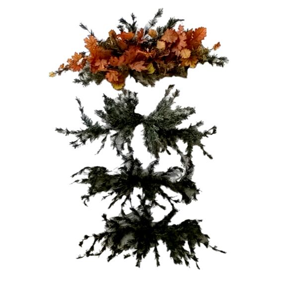 🍂 Vintage Faux Evergreen Swags 🎄 Holiday Décor Set of 4 - Picture 4 of 9